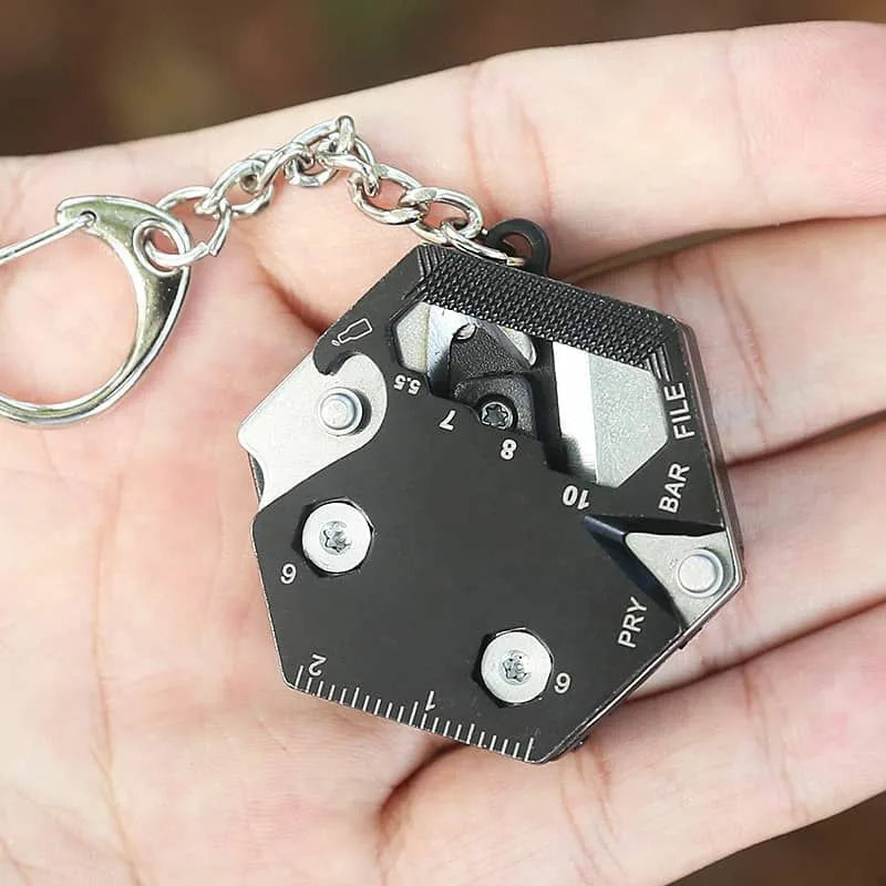 Portable Multi-Function Keychain Bottle Opener & Can Opener Tool