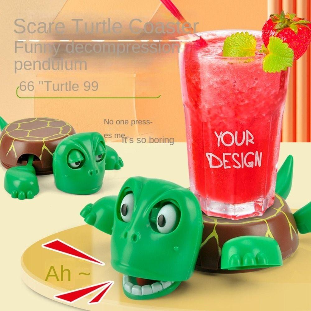 Turtle Drink Coaster – Spill-Proof Cup Holder & Beverage Stabilizer
