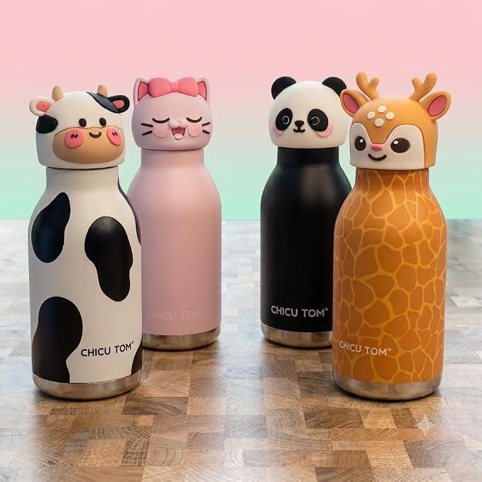 Chicu Tom 3D Animal Insulated Stainless Steel Water Bottles