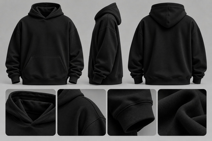 Custom Design 350 GSM Premium Hoodie | 100% Rabbit Cotton Fleece