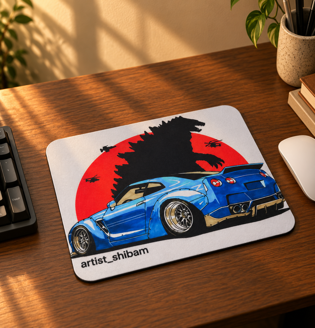 Custom Photo Mouse Pad 19 × 23 cm | 3mm Thick Personalized Mouse Mat