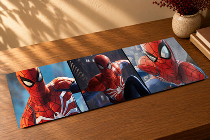 Custom 3-Photo Collage Long Mouse Pad 28 × 58 cm - 3 mm thick | Personalized Gaming Desk Mat