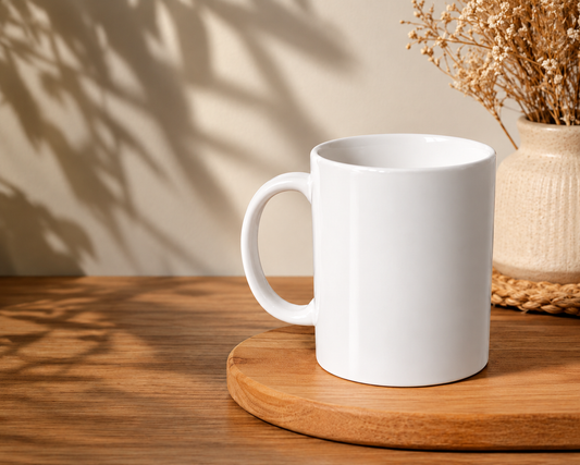 Custom White Ceramic Mug AAA Quality 11oz | Personalized Photo & Design Mug